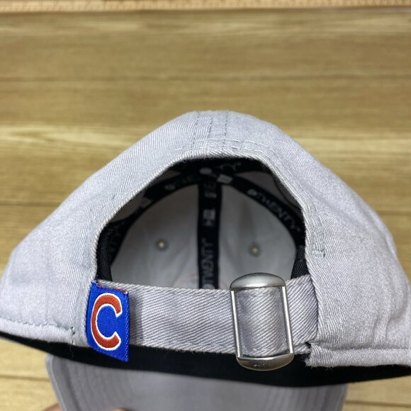 Chicago Cubs New Era Men's Baseball Cap Adjustable C Hat Gray Strap Back - Picture 14 of 14